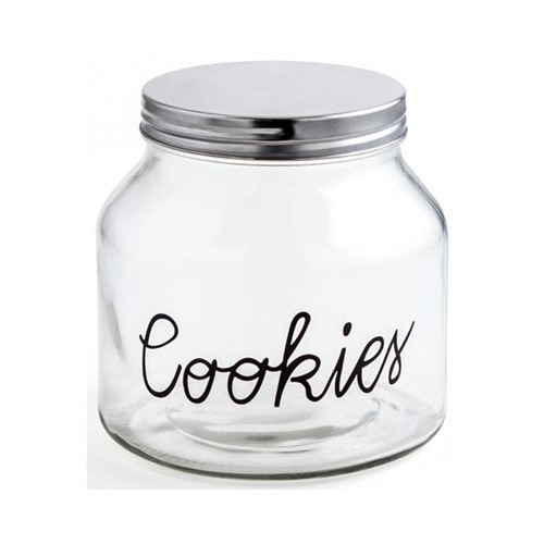 TARRO VIDRIO QUID COOKIES 1.6L TAPA METAL